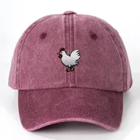 Unisex Casual Simple Style Streetwear Cock Embroidery Curved Eaves Baseball Cap sku image 4