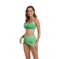 Women's Sexy Solid Color 3 Pieces Set Swimwear main image 4