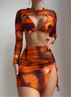 Women's Sexy Solid Color 3 Pieces Set Swimwear sku image 5