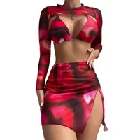 Women's Sexy Solid Color 3 Pieces Set Swimwear main image 1