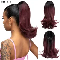 Women's Simple Style Street High Temperature Wire Ponytail Wigs sku image 4