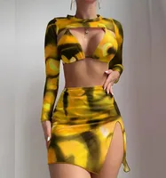 Women's Sexy Solid Color 3 Pieces Set Swimwear sku image 14