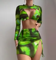 Women's Sexy Solid Color 3 Pieces Set Swimwear sku image 9