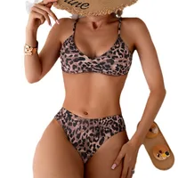 Women's Leopard 2 Pieces Set Swimwear main image 4