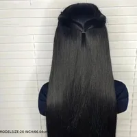 Unisex Simple Style Casual Holiday Street High Temperature Wire Long Straight Hair Wigs main image 2