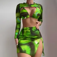 Women's Sexy Solid Color 3 Pieces Set Swimwear main image 5