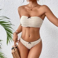 Women's Solid Color 2 Pieces Set Swimwear main image 1