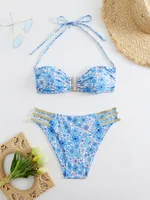 Women's Sexy Tight 2 Pieces Set Swimwear sku image 3