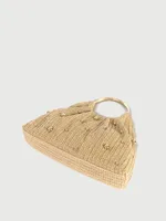 Women's Medium Straw Solid Color Elegant Streetwear Straw Cylindrical Magnetic Buckle Handbag main image 3