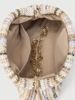 Women's Small Straw Multicolor Elegant Streetwear Straw Shell Clamp Ruched Bag main image 4