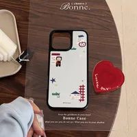 Tpu Cartoon Heart Shape Painted Cute Phone Cases Phone Cases main image 1
