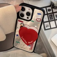 Tpu Cartoon Heart Shape Painted Cute Phone Cases Phone Cases main image 3