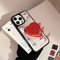 Tpu Cartoon Heart Shape Painted Cute Phone Cases Phone Cases main image 4