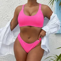 Women's Tight Solid Color High Elasticity Swimwear main image 2
