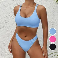 Women's Tight Solid Color High Elasticity Swimwear main image 4