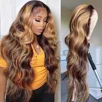 Women's Simple Style Casual Holiday Street Real Hair Long Curly Hair Wigs sku image 6