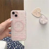 Magnetic Attraction Bow Knot Cartoon Style Cute Phone Cases Phone Cases main image 1