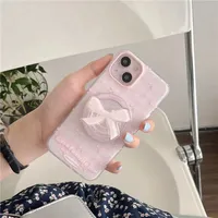 Magnetic Attraction Bow Knot Cartoon Style Cute Phone Cases Phone Cases main image 3