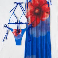 Women's Sexy Printing 3 Pieces Set Swimwear main image 4