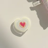Acrylic Heart Shape Butterfly Epoxy Cartoon Style Airbag Bracket Phone Cases sku image 6