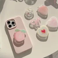 Acrylic Heart Shape Butterfly Epoxy Cartoon Style Airbag Bracket Phone Cases main image 3
