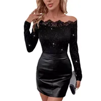 Women's Adults T-shirt Pullovers Long Sleeve T-Shirts Elegant Style Temperament Commuter Solid Color main image 2