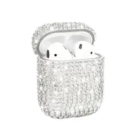 PC Rhinestone Solid Color Shiny Earphone Case Phone Cases main image 3
