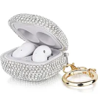 PC Rhinestone Solid Color Shiny Earphone Case Phone Cases main image 4