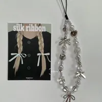 PVC Plastic Buckle Heart Shape Bow Knot Elegant Cute Mobile Phone Chain Phone Cases main image 2