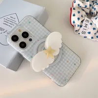 Acrylic Plaid Wings Classic Style Phone Cases Phone Cases main image 5