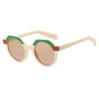 Casual Hip-Hop Novelty Geometric Ac Round Frame Full Frame Glasses main image 8