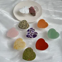 Marble Heart Shape Retro Classic Style Airbag Bracket Phone Cases main image 1