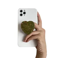 Marble Heart Shape Retro Classic Style Airbag Bracket Phone Cases main image 3