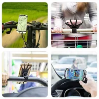 Silica Gel Geometric Solid Color Classic Style Navigation Fixed Bracket Phone Cases main image 3