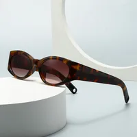 Casual Simple Style Color Block Pc Gradient Tinted Lenses Cat Eye Full Frame Glasses main image 1