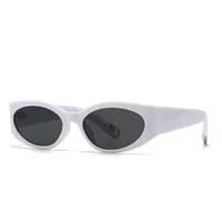 Casual Simple Style Color Block Pc Gradient Tinted Lenses Cat Eye Full Frame Glasses main image 3