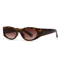 Casual Simple Style Color Block Pc Gradient Tinted Lenses Cat Eye Full Frame Glasses sku image 4