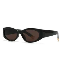 Casual Simple Style Color Block Pc Gradient Tinted Lenses Cat Eye Full Frame Glasses sku image 6