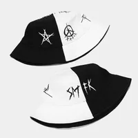 Unisex Casual Elegant Simple Style Color Block Curved Eaves Bucket Hat main image 4
