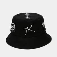 Unisex Casual Elegant Simple Style Color Block Curved Eaves Bucket Hat sku image 2