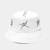 Unisex Casual Elegant Simple Style Color Block Curved Eaves Bucket Hat sku image 3