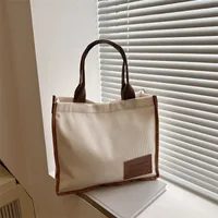 Women's Nylon Color Block Streetwear Square Magnetic Buckle Square Bag main image 4