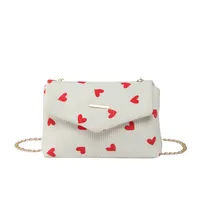 Women's Small Corduroy Fruit Bow Knot Cute Sewing Thread Square Flip Cover Square Bag main image 6