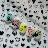 IG Style Cartoon Style Cute Heart Shape Bird Nail Stickers Nail Decoration Accessories main image 2