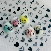 IG Style Cartoon Style Cute Heart Shape Bird Nail Stickers Nail Decoration Accessories main image 3