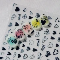 IG Style Cartoon Style Cute Heart Shape Bird Nail Stickers Nail Decoration Accessories main image 4