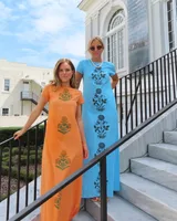 Women's Sheath Dress Party Dress Preppy Style Fresh And Sweet Round Neck Short Sleeve Flower Maxi Long Dress Daily main image 6