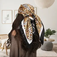 Women's Casual Classic Style Leopard Satin Printing Bandanas main image 1