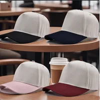 Unisex Simple Style Sport Style Color Block Curved Eaves Baseball Cap main image 1