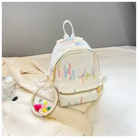 Geometric Casual Women's Backpack sku image 1